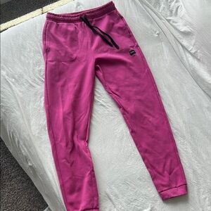 National Geographic Pink Track Pants with Tapered Fit